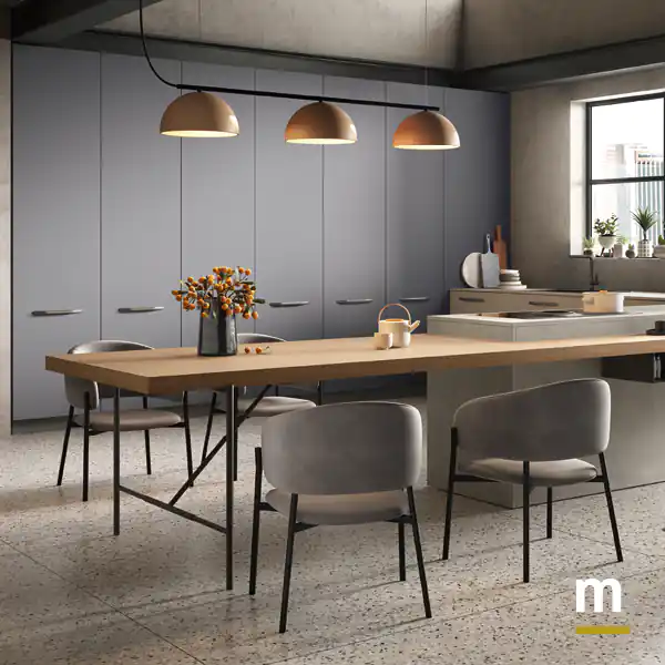 Cucina e sala pranzo integrate