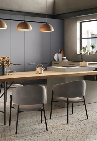 Cucina e sala pranzo integrate