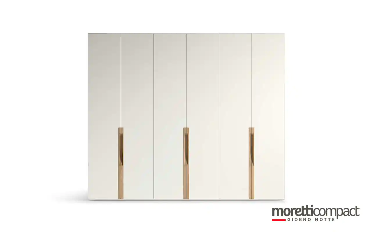 Armadio battente con maniglie Rovere Biondo
