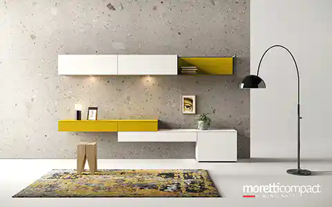 Living  con dettagli giallo ocra