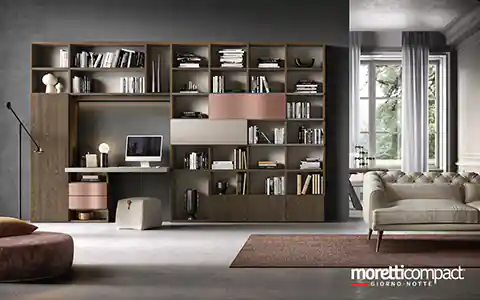 Libreria con area studio