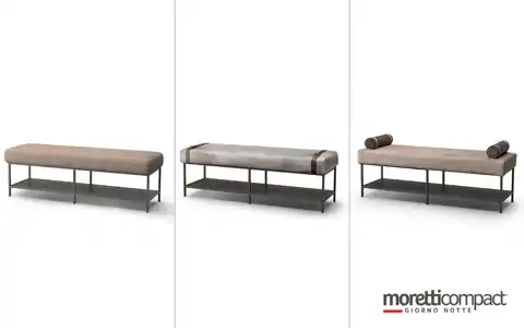 Panche con basamento alluminio