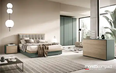 Camera con gruppo Cube e letto contenitore