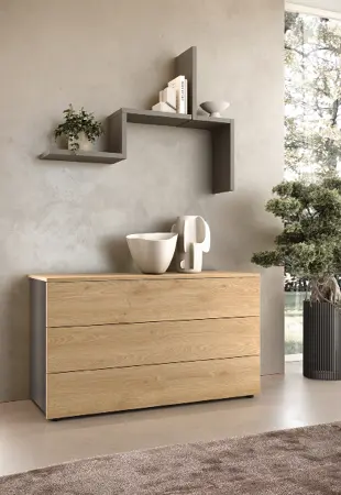 Comodini con top e cassetti sporgenti